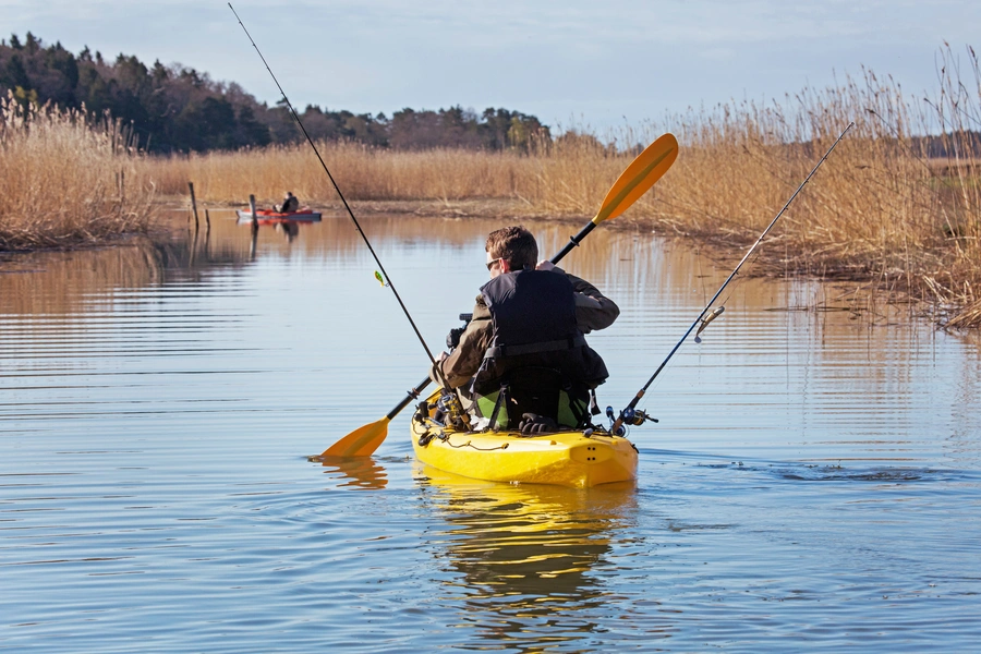 Fisherman in Kayak